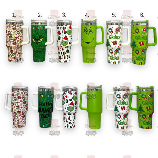 40 oz Xmas Theme Stainless Tumblers