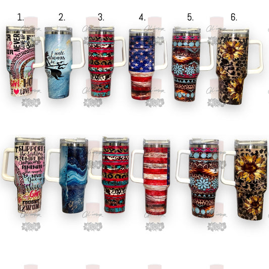 40 oz Themed Stainless Tumblers