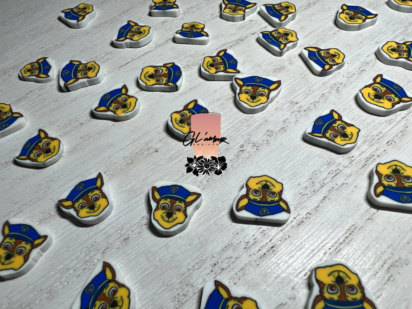 Blue Dog Patrol Polymer Slices - 10mm Large