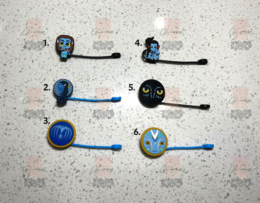 Blue Fam Straw Toppers