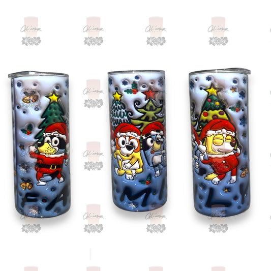 Bluey & Bingo Christmas Tumbler