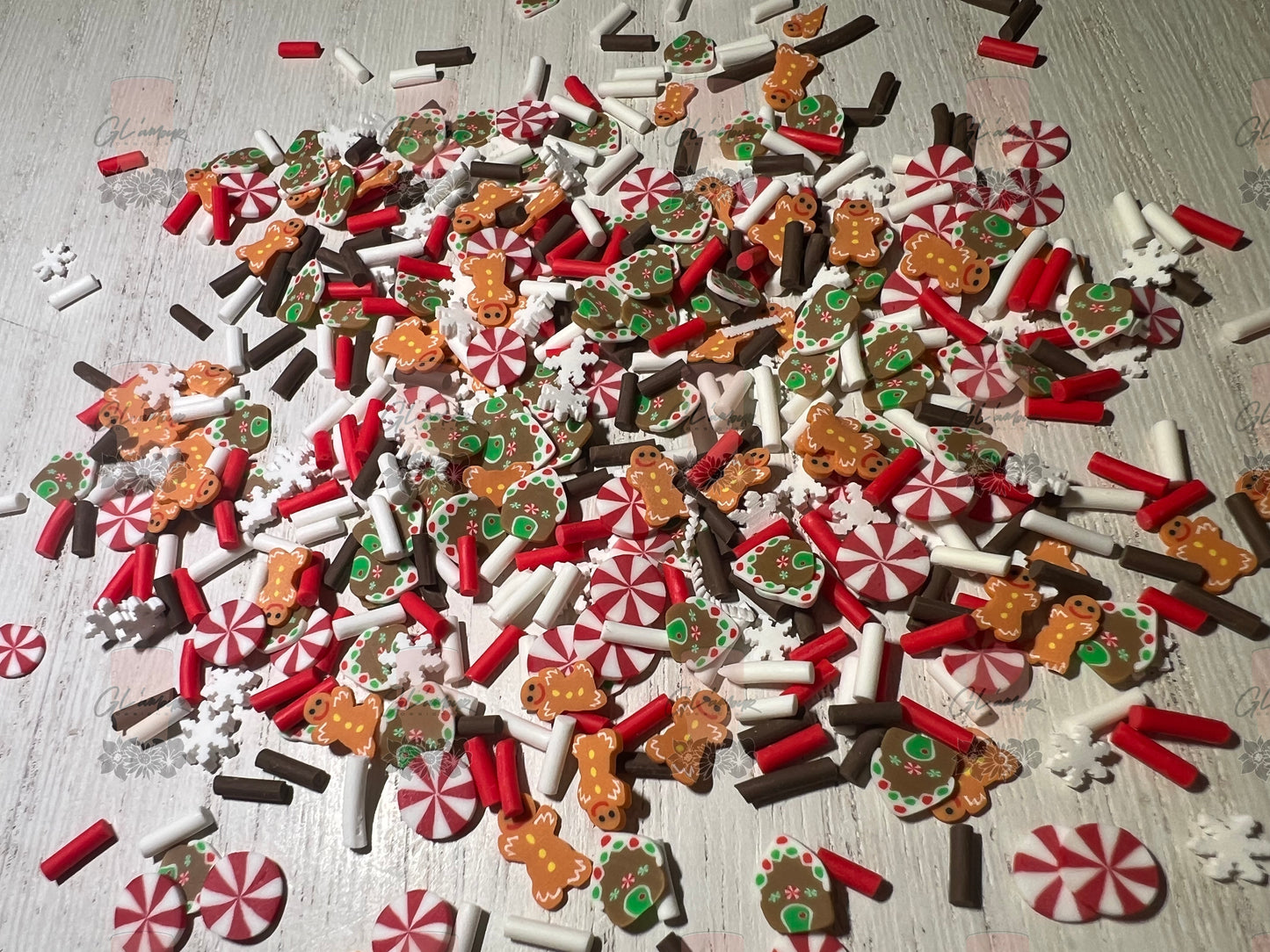 Gingerland Sprinkle Polymer Clay Slices - 5mm Small