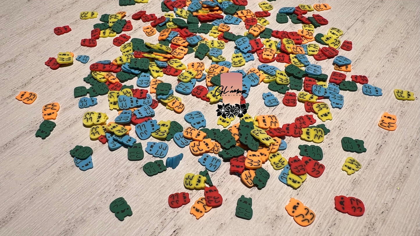 Gummy Bears Polymer Slices - 5mm Small
