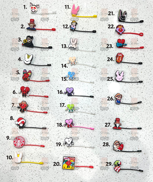 Corazoncito Straw Toppers