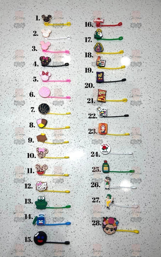 Mexican Theme Straw Toppers