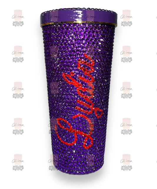 Purple Bling 25 oz Tumbler