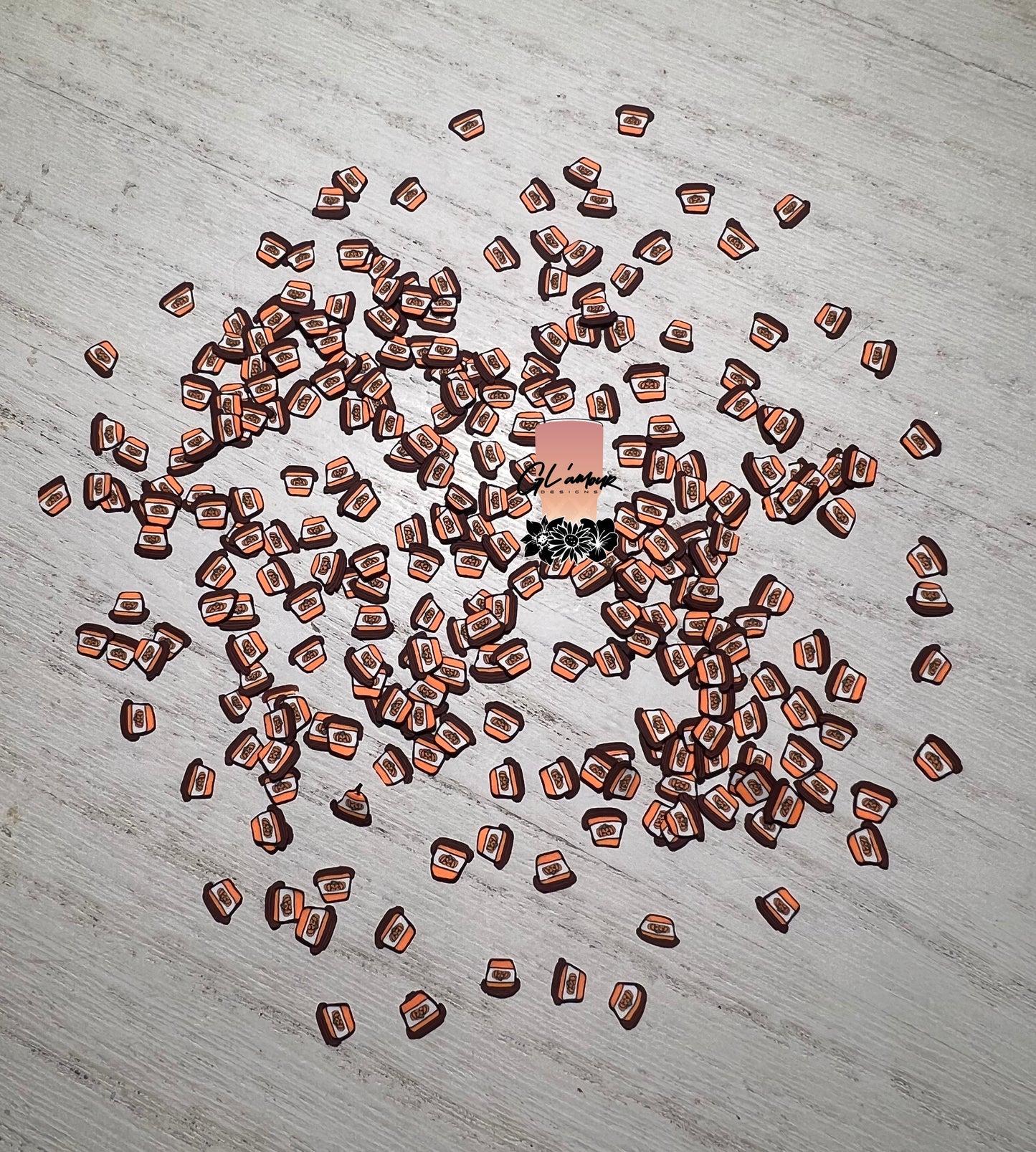 Pumpkin Spice Polymer Slices -small 5mm