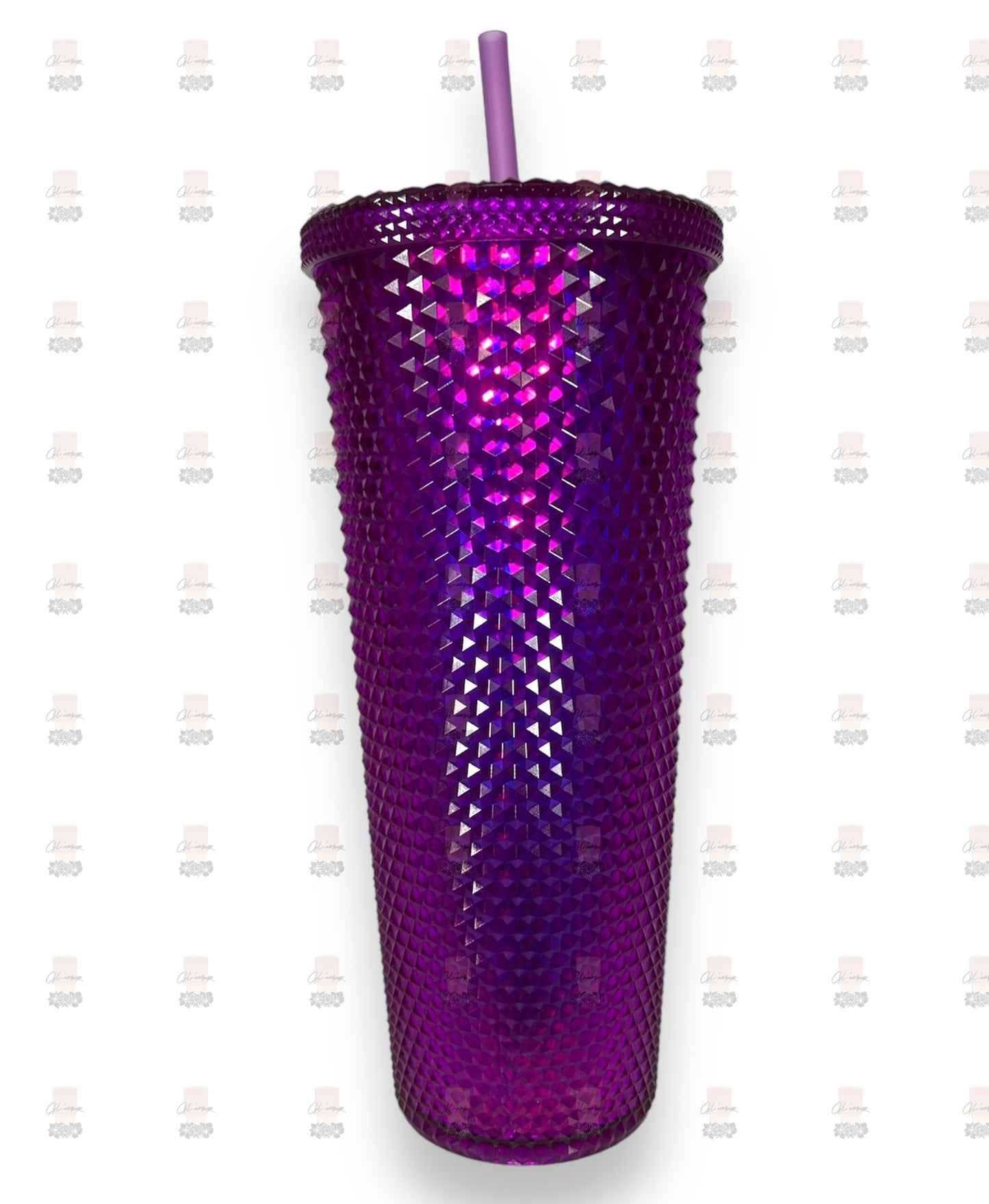 Rhubard Purple Holographic Stud 24 oz