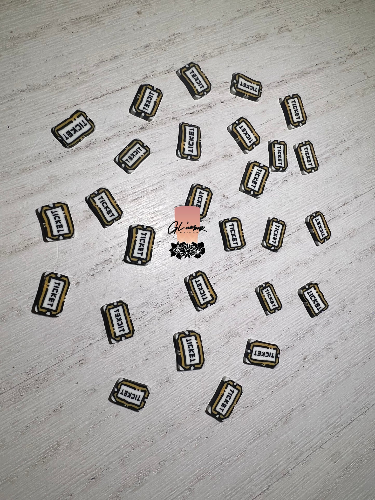 Ticket Polymer Slices - 10mm Large