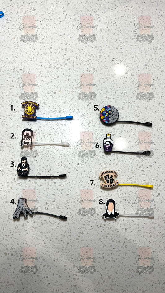 Wednesday Straw Toppers