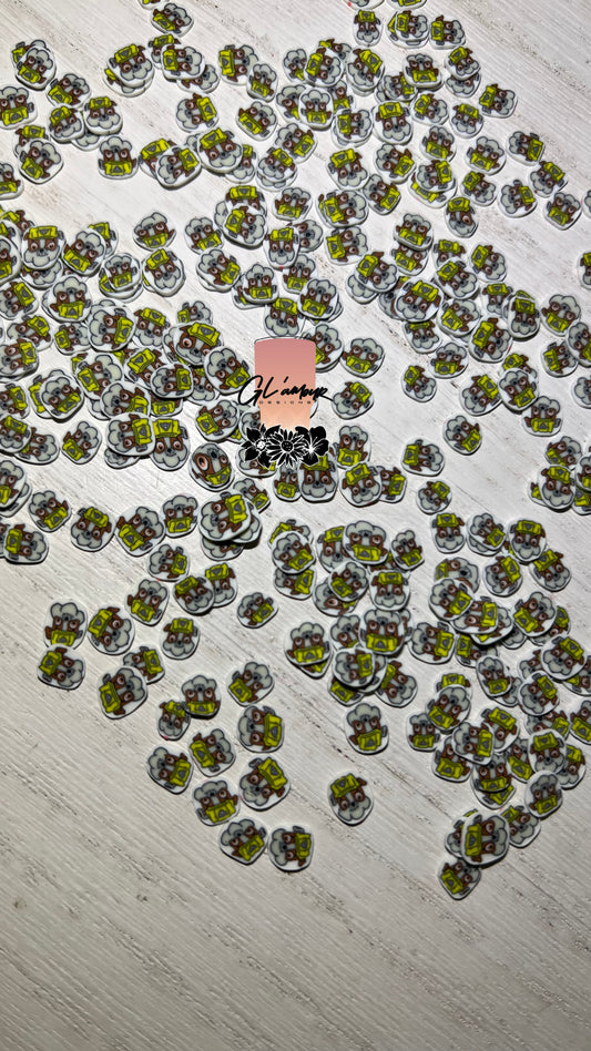 Yellow Dog Patrol Polymer Slices - 5mm Small