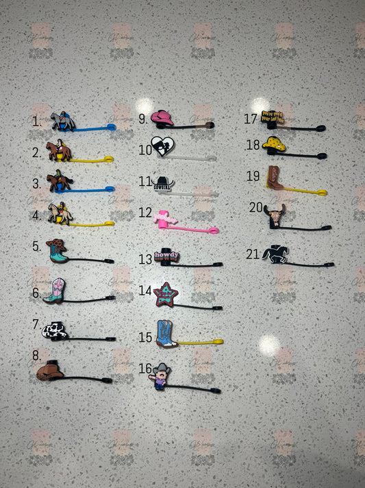 Cowgirl Straw Toppers