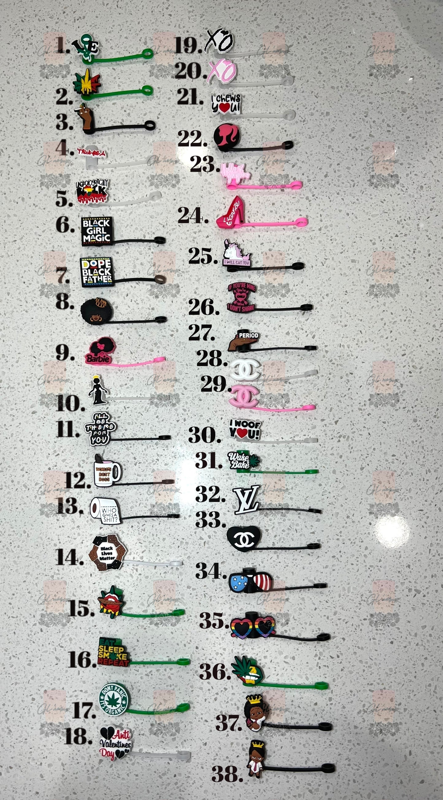 Diva Straw Toppers