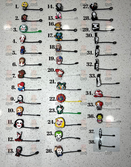 Spooky Straw Toppers