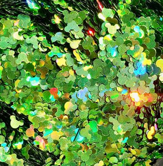 Lime Mouse Holographic Glitter