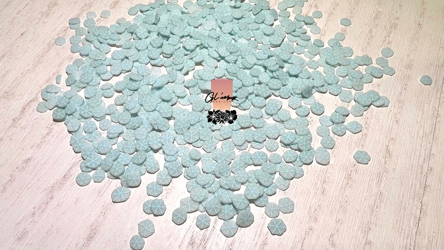 Elsa Snowflakes Polymer Slices- 5mm Small