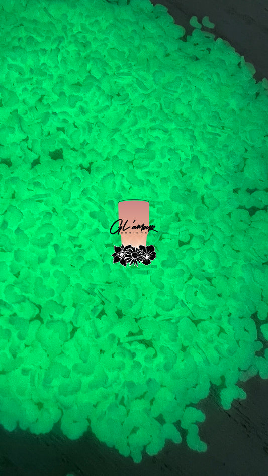 Bat Glow in The Dark Polymer Slices - small 5mm