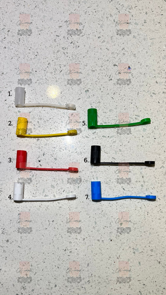 Blank Reusable Straw Toppers