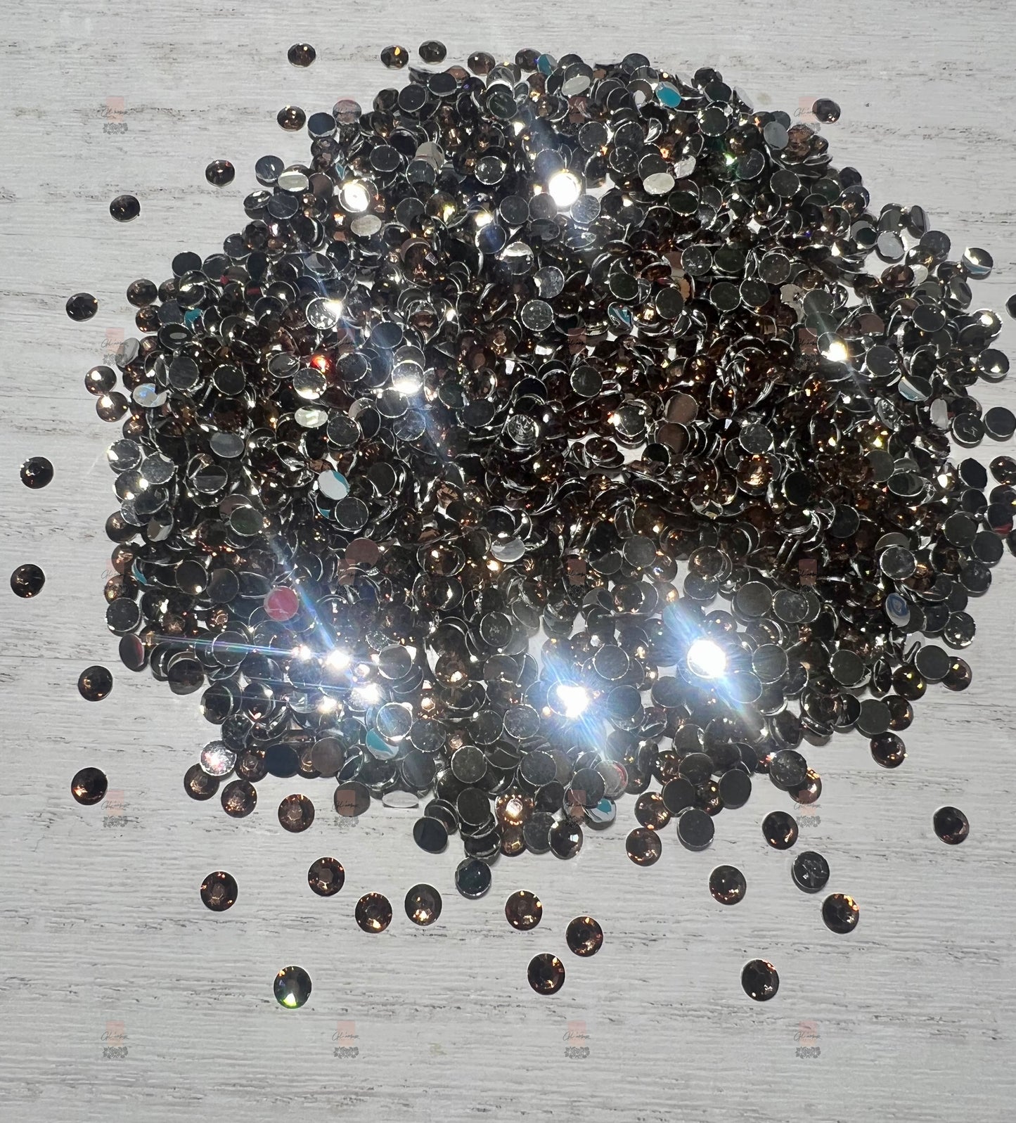 Brown Resin Rhinestones - 1000 pcs