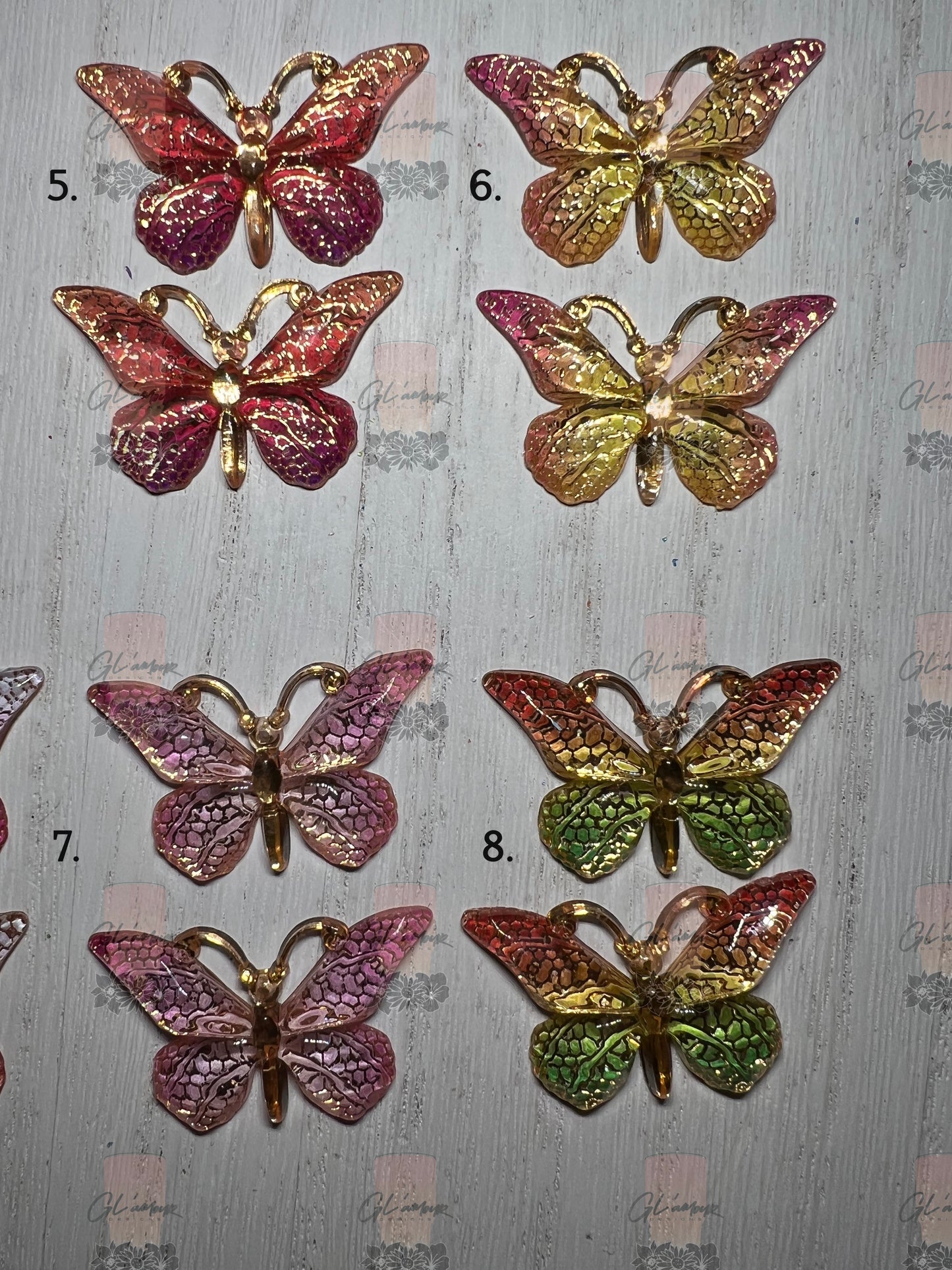 3D Butterflies Flatback Cabochon