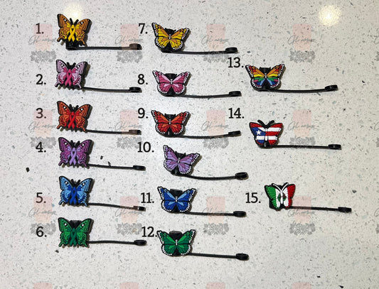Butterflies Reusable Straw Toppers