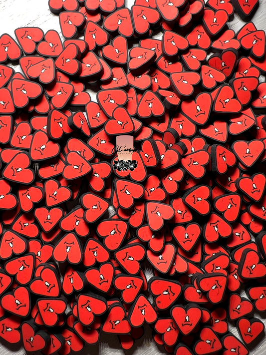 Corazoncito #2 Polymer Slices - 10mm Large