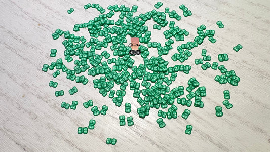 Green Bow Polymer Slices- 5mm Small