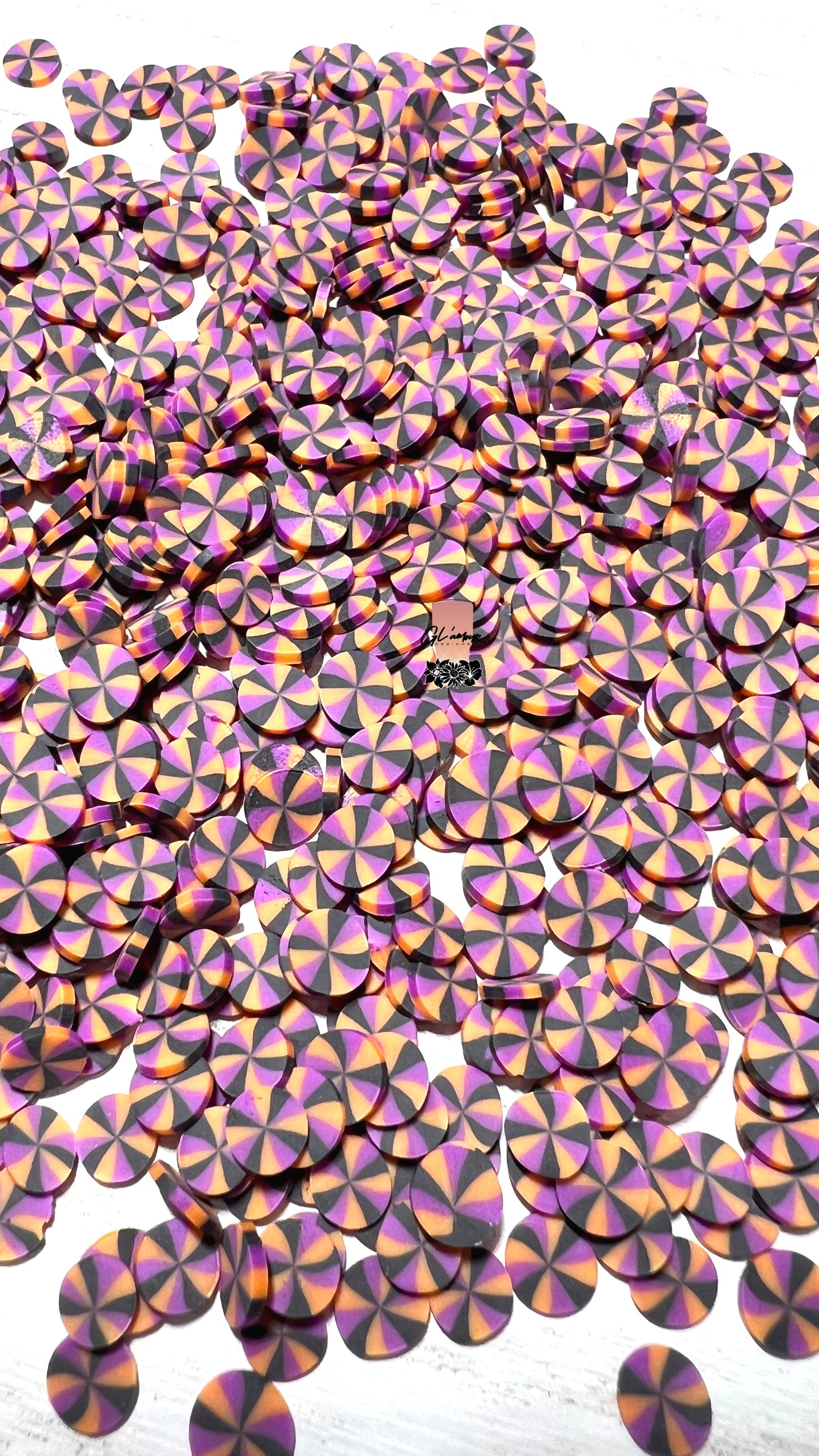 Hallo-Swirl Polymer Slices - 5mm Small