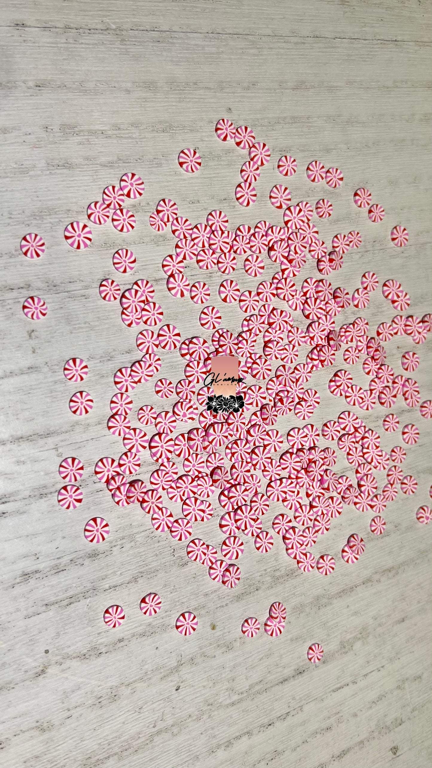 Heart Swirl Polymer Slices- 5mm Small