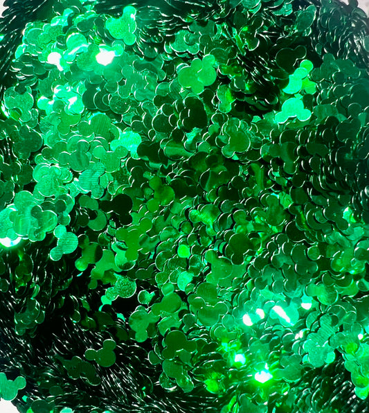 Green Mouse Glitter