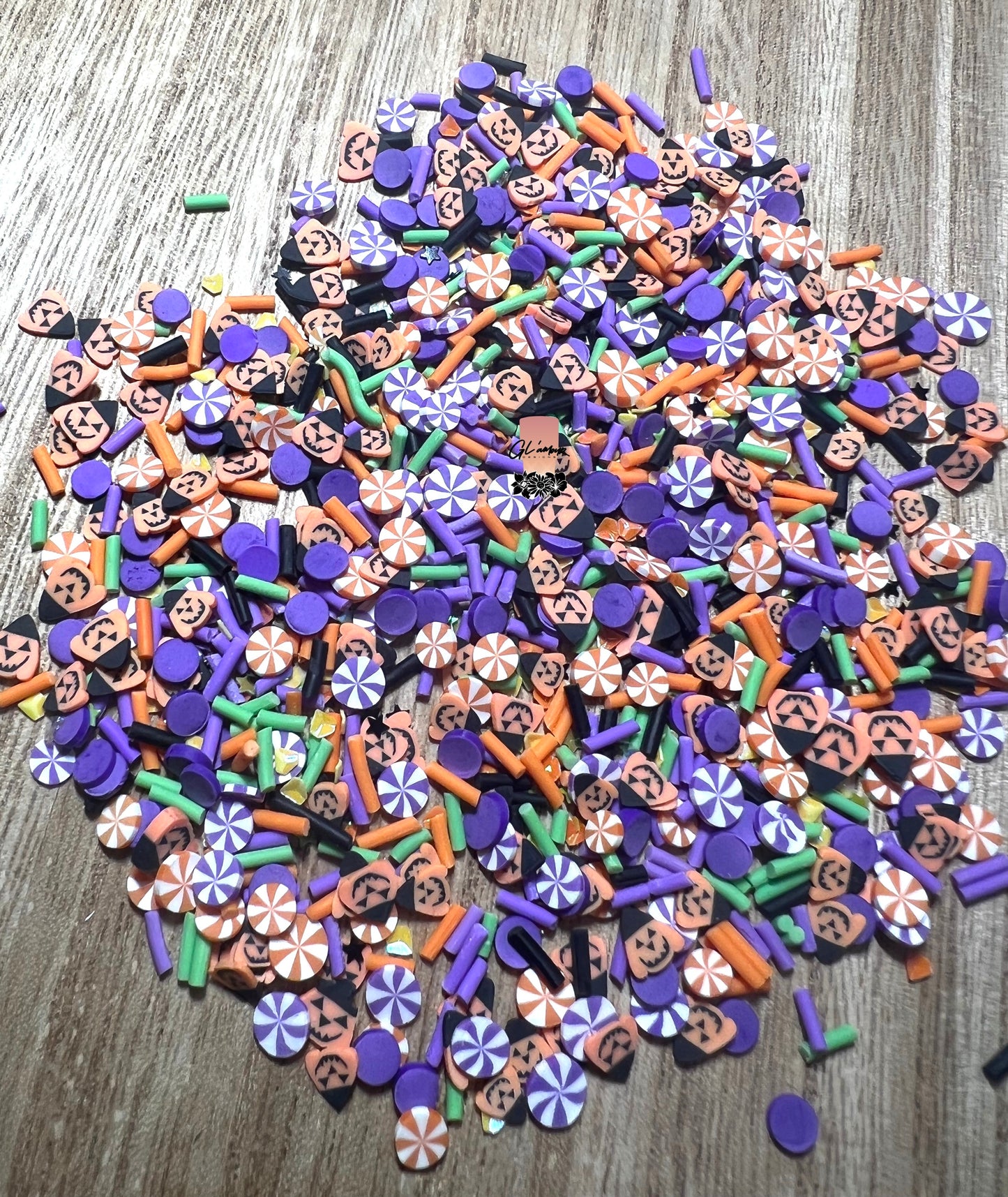 Jack-O-Lantern Mix Polymer Slices -small 5mm