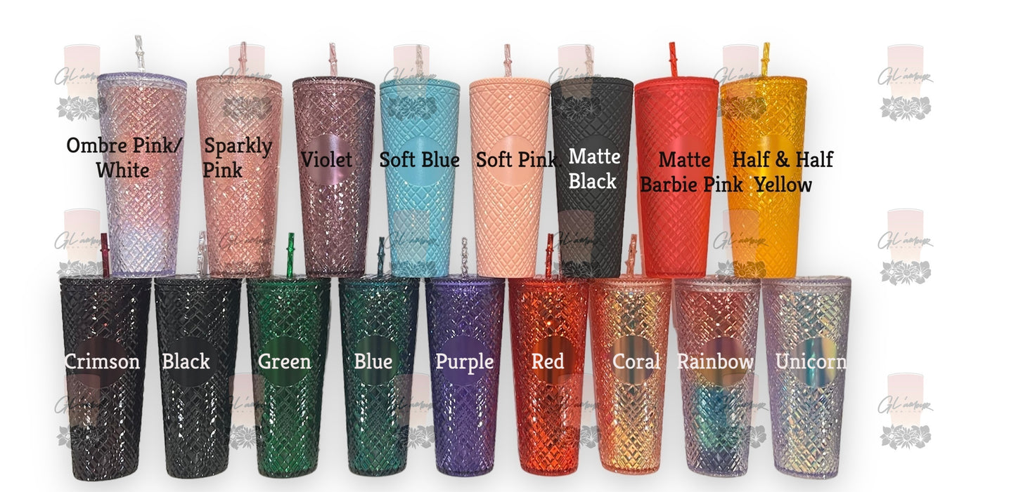 Sparkly Pink Jewel 24 oz