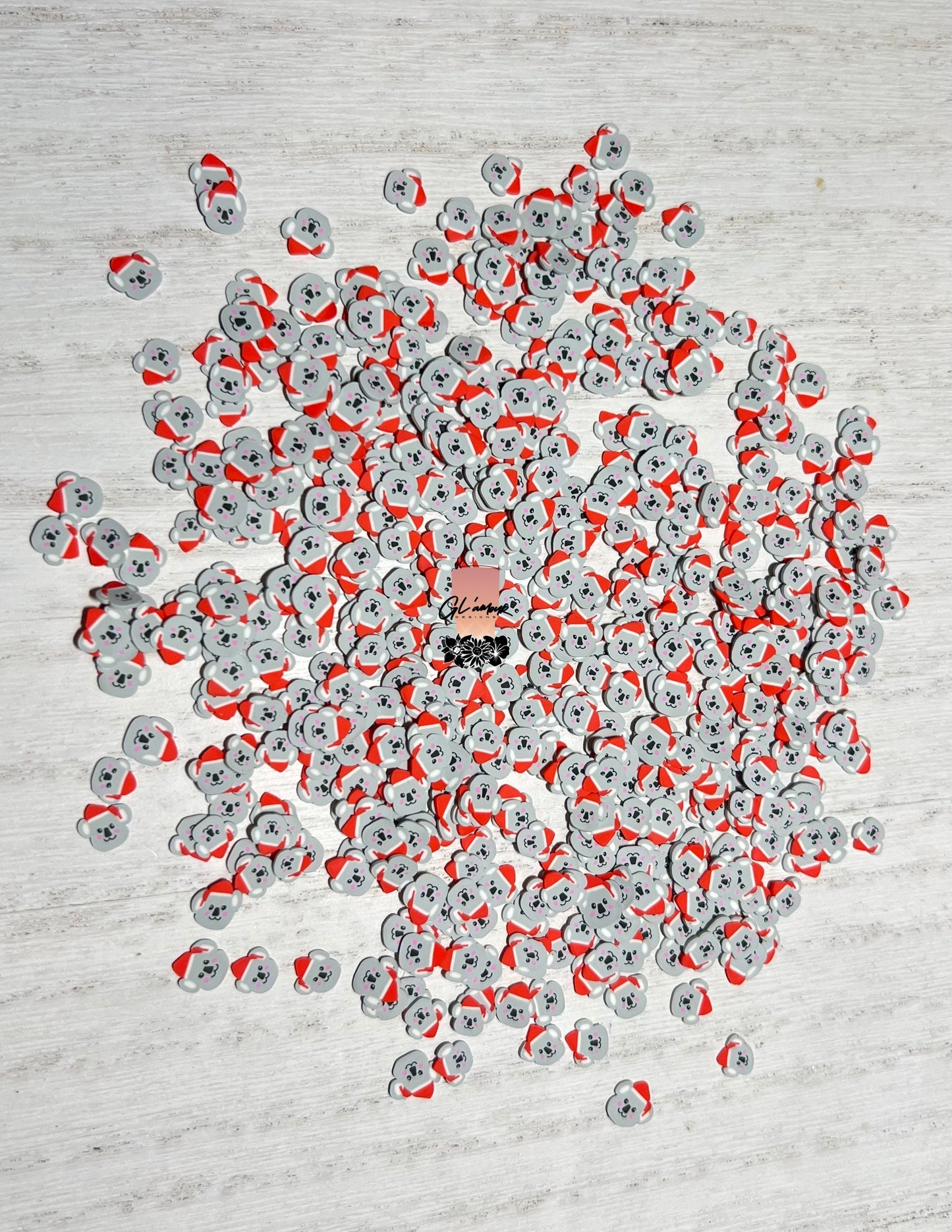 Koala W/ Red Hat Polymer Slices- 5mm Small