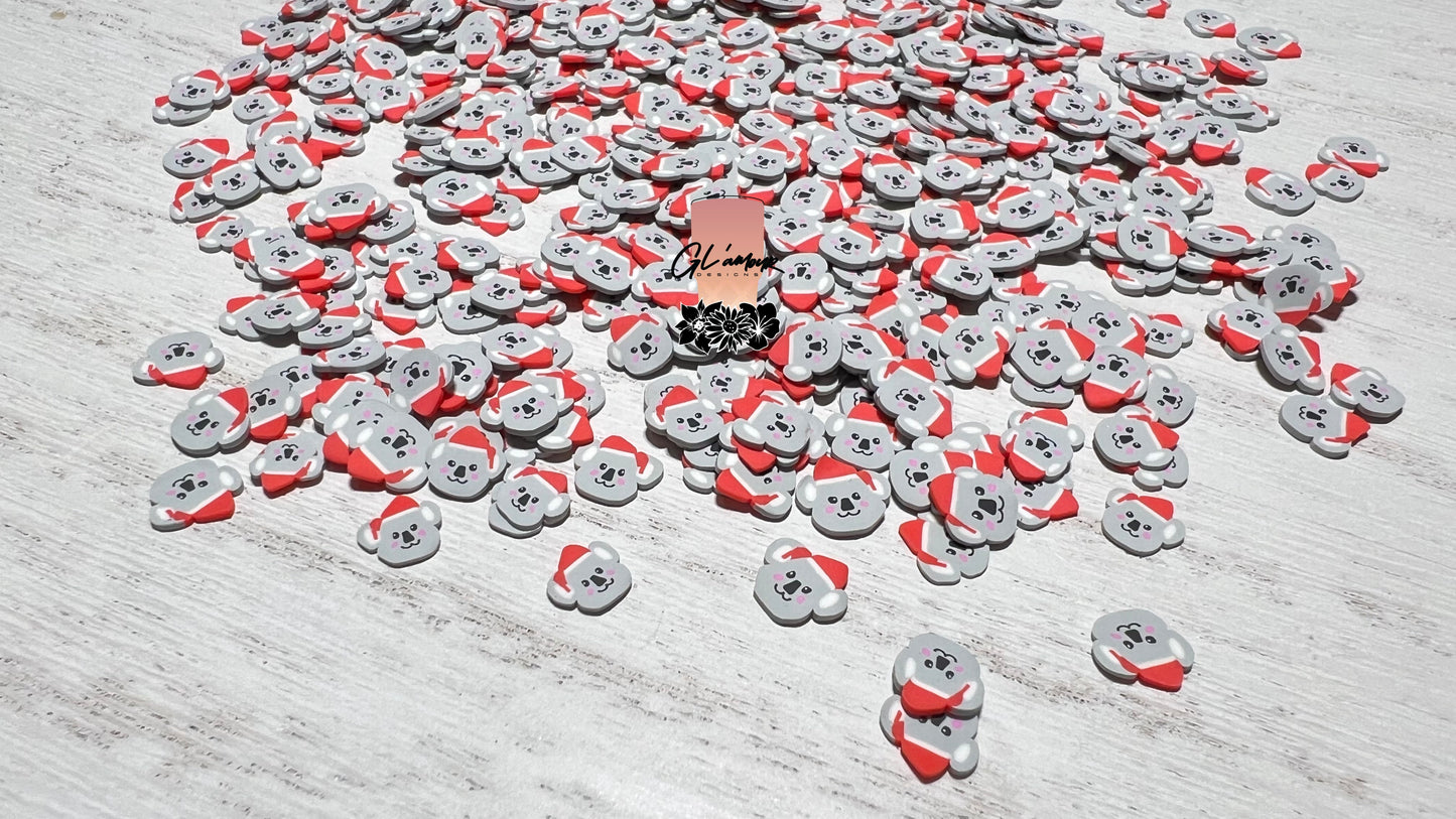 Koala W/ Red Hat Polymer Slices- 5mm Small