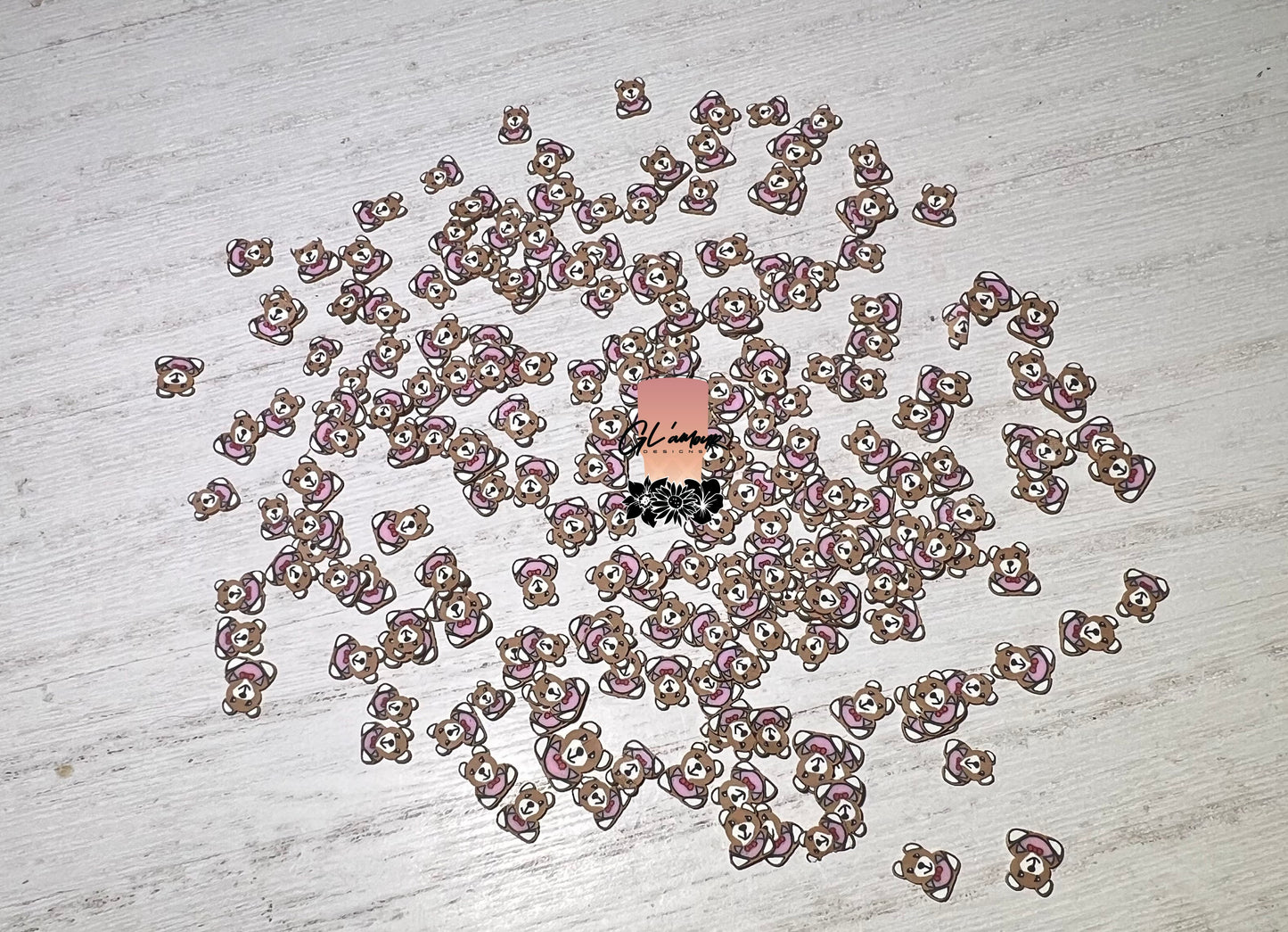 Lovely Bear Polymer Slices- 5mm Small