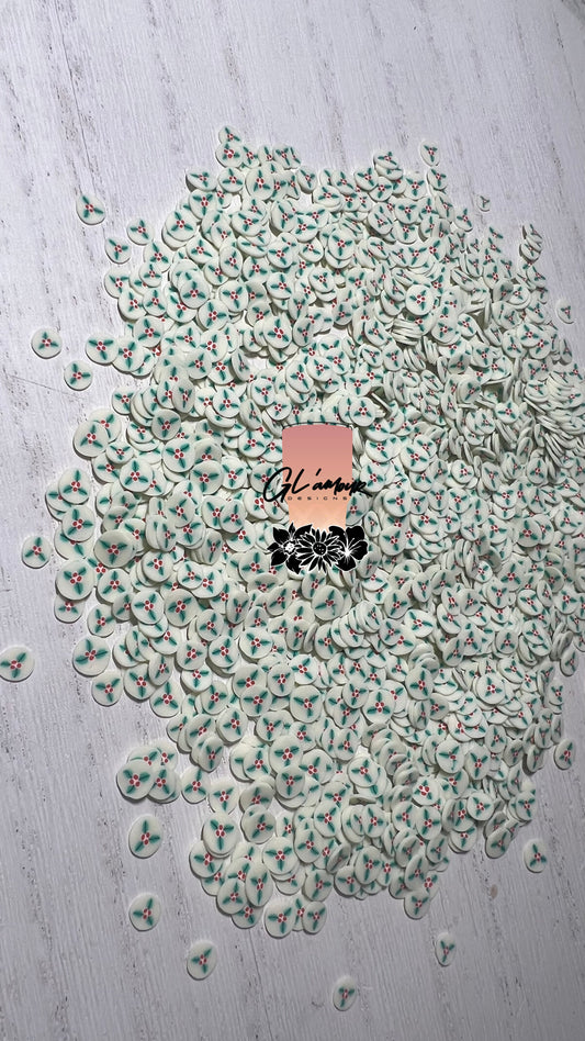 Mistletoe Polymer Slices- 5mm Small