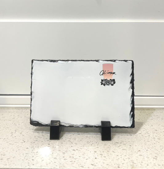 5.25L x .25W x 3.5H Photo Slate Rock Sublimation Plaque