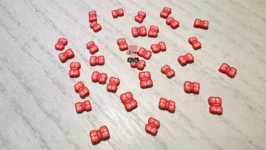 Red Bow Polymer Slices- 10mm Large