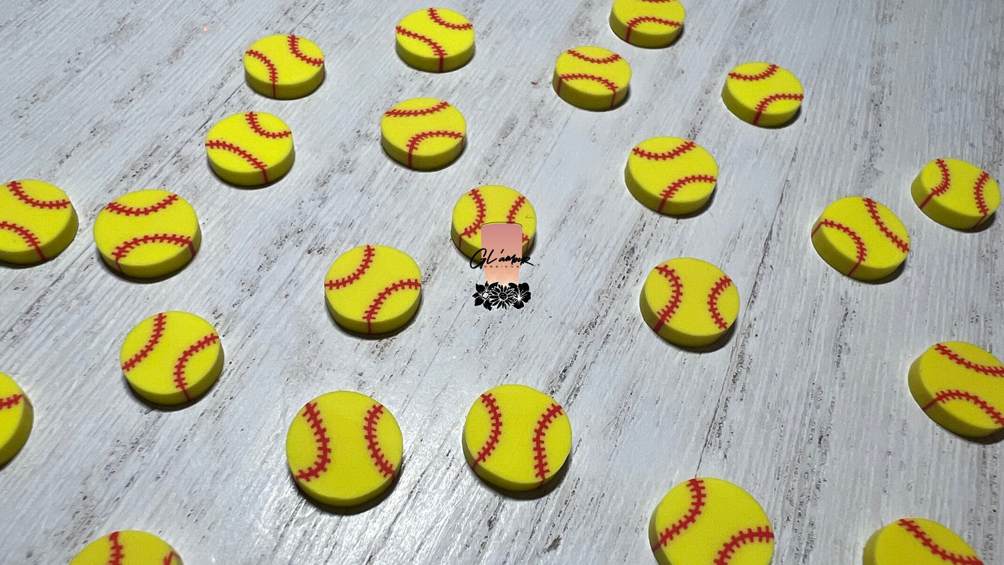 Softball Polymer Slices- Large 10mm