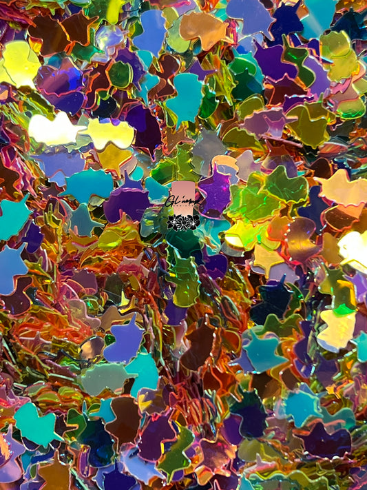 Unicorn Shape Iridescent Chunky Glitter