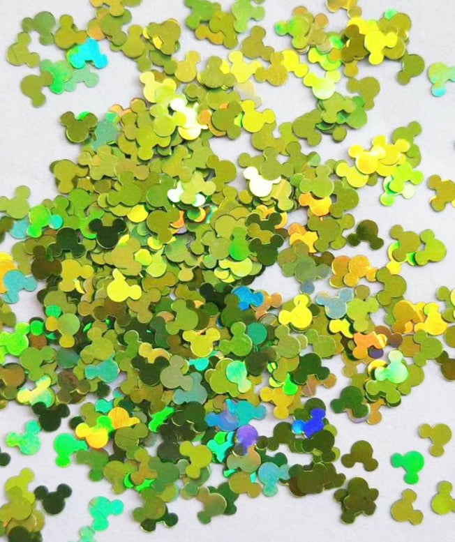 Lime Mouse Holographic Glitter