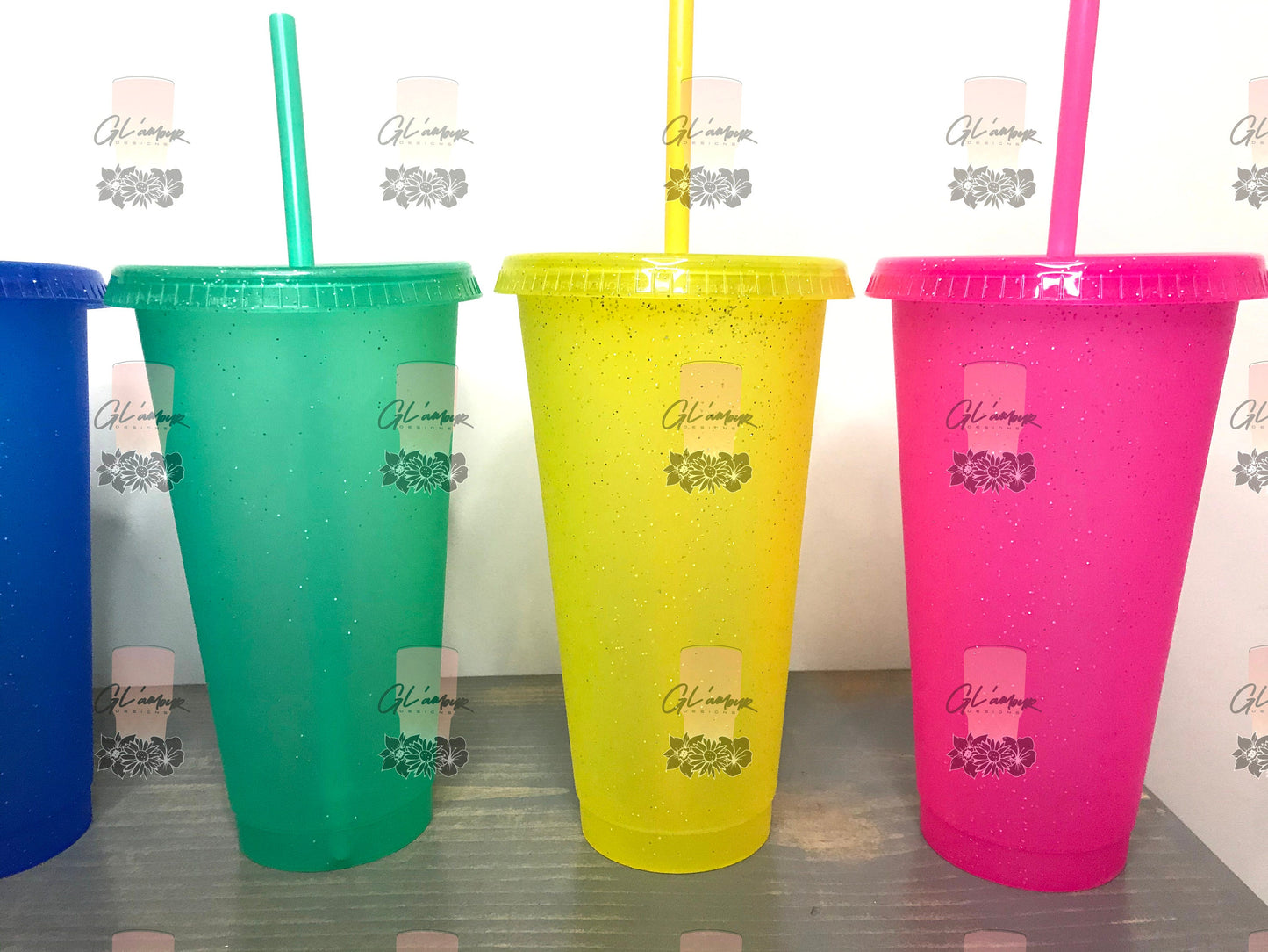 Glittered Cold Cups