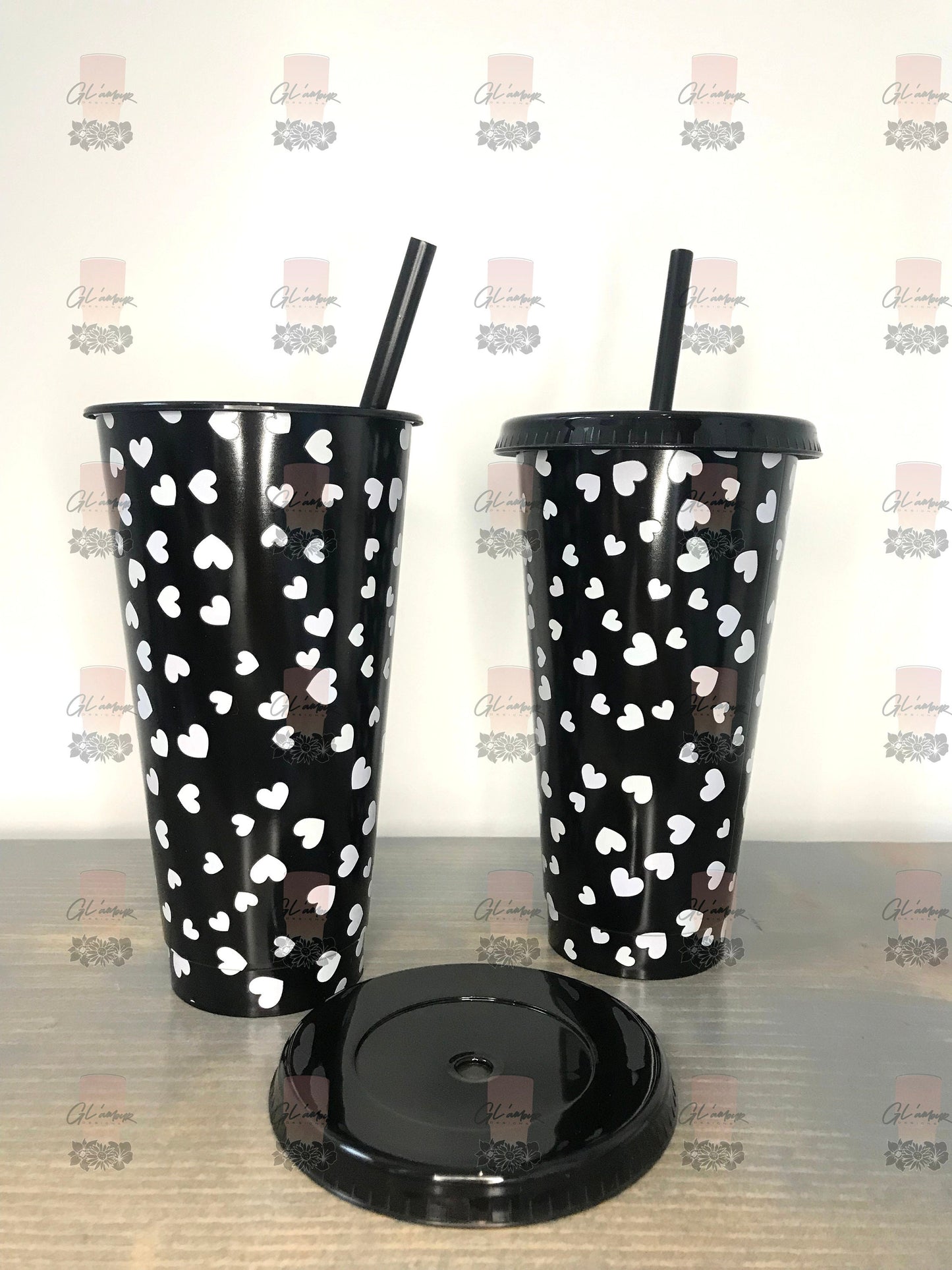 Bundles of 5 Heart Color Changing Cup