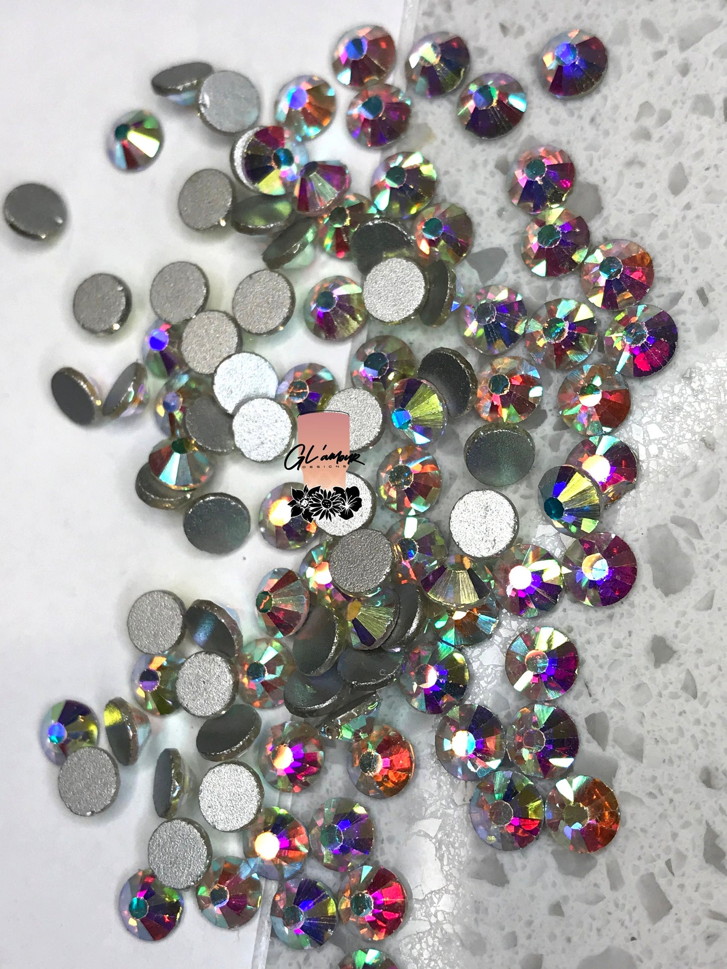 AB Crystal Glass Flat Back Rhinestones - 1440pcs per bag