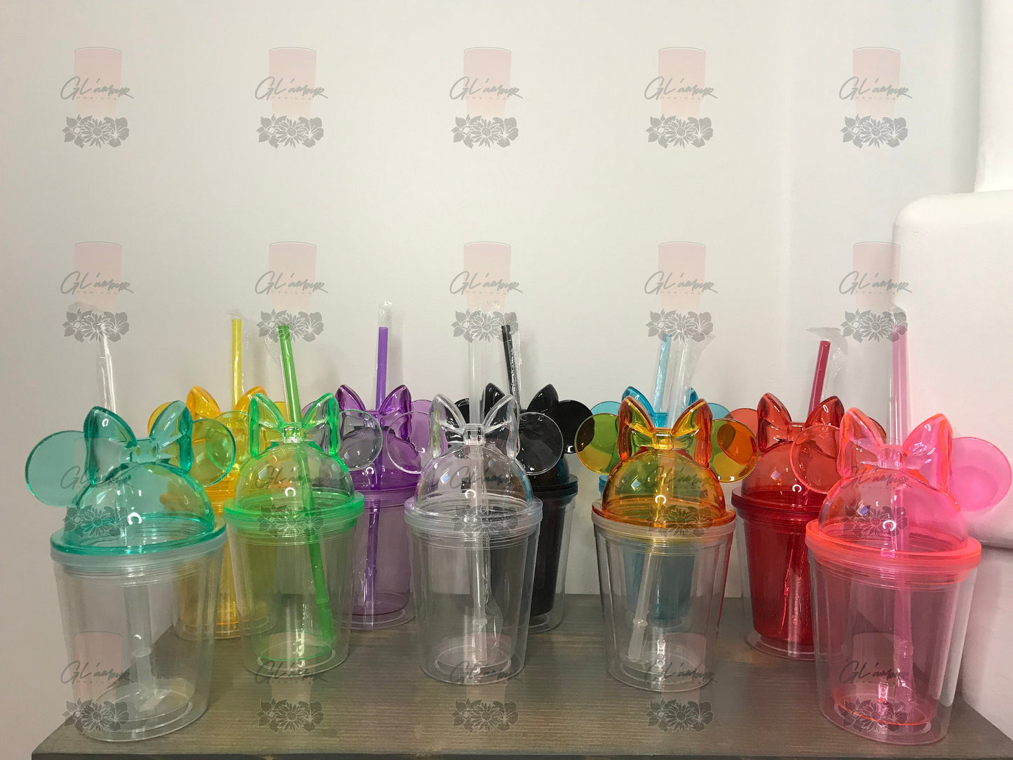 12 oz Mouse Bow Acrylic Tumbler