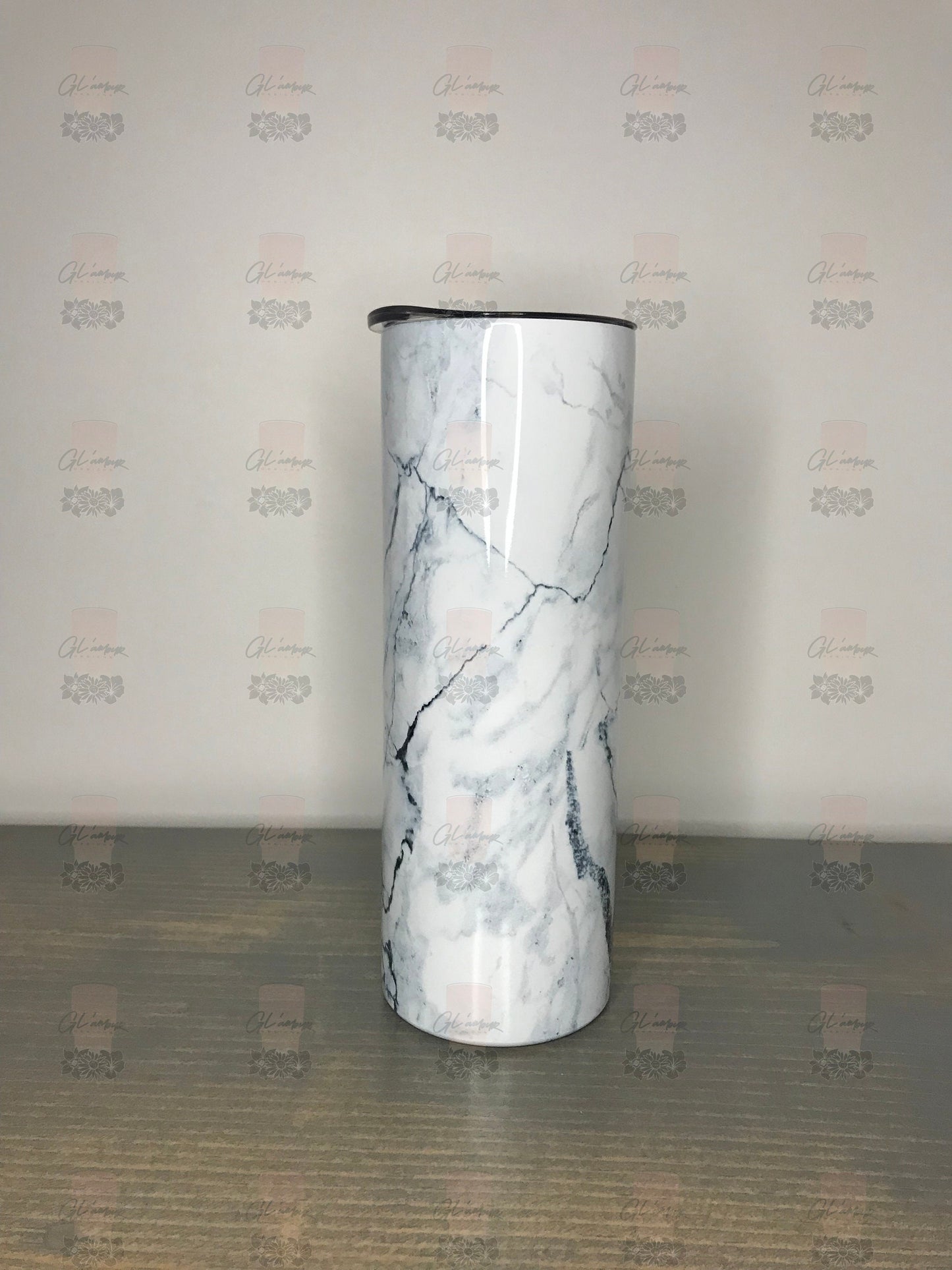 Marble 20 oz Skinny Stainless Tumbler