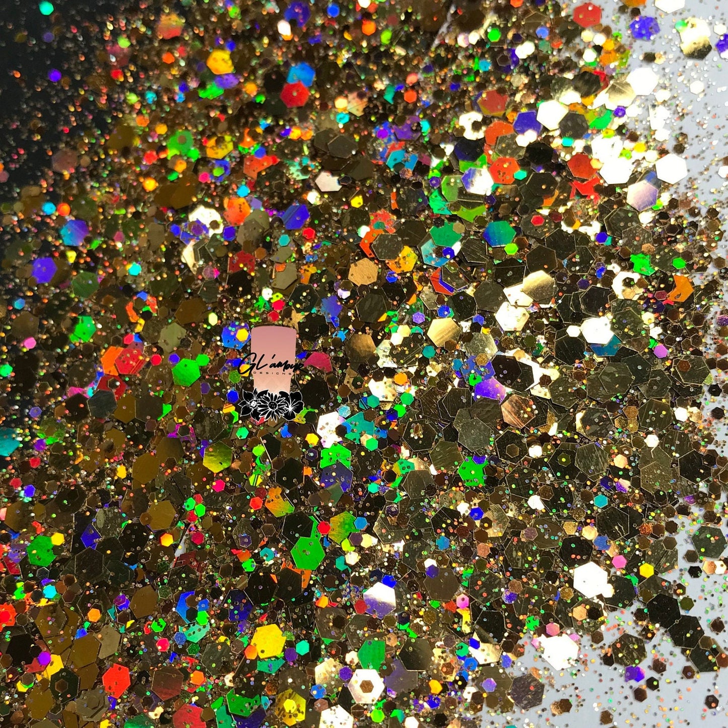 Gold Rain Chunky Glitter