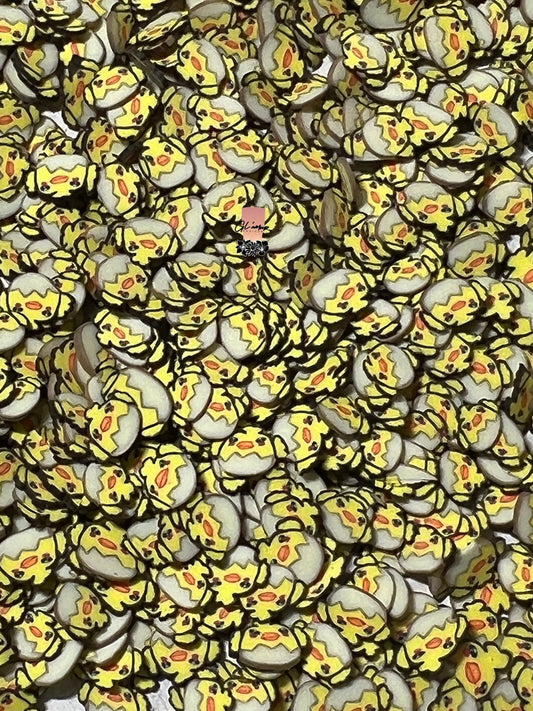 Hatching Baby Chicks Polymer Slices -small 5mm