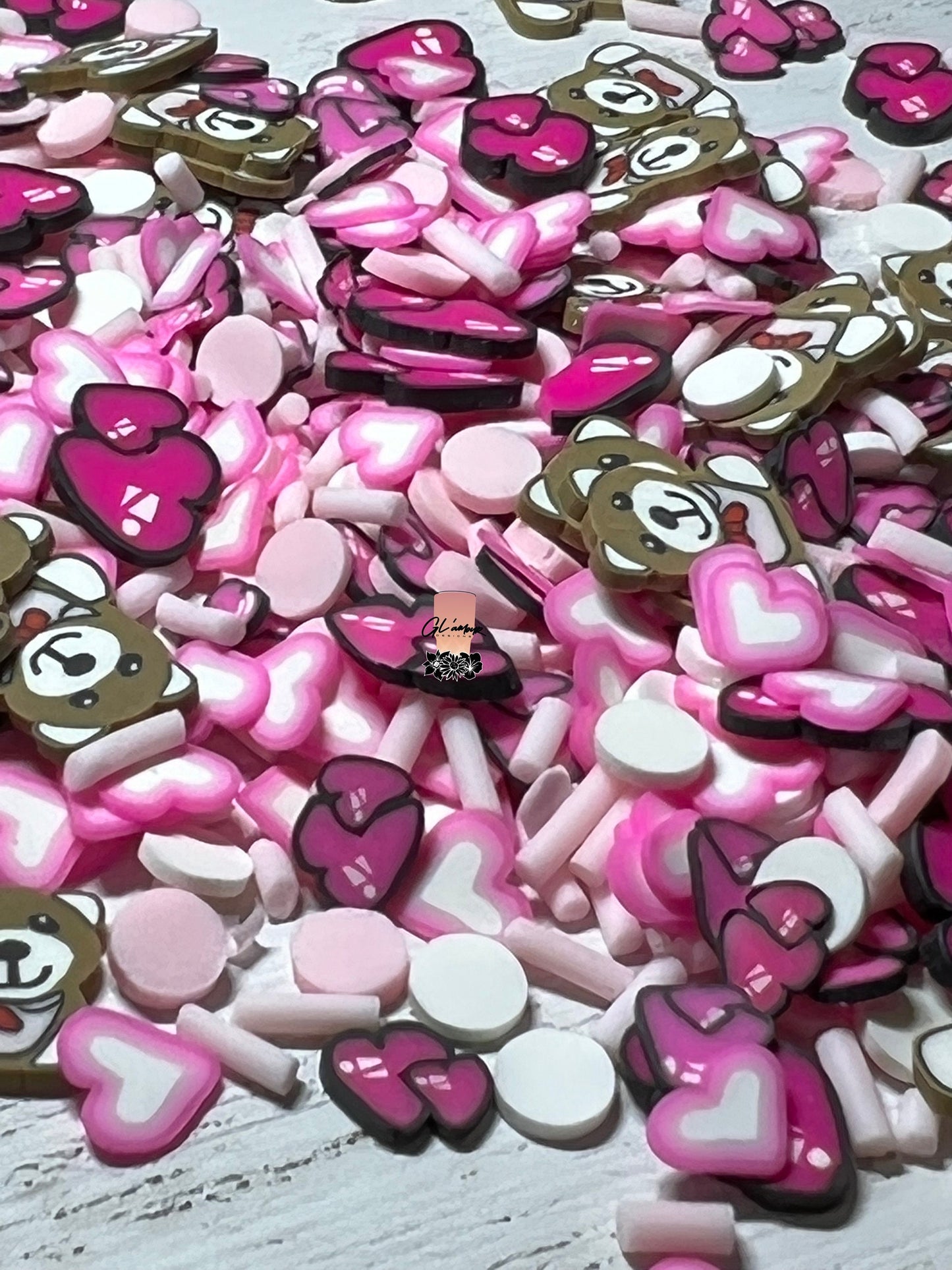 Lovely Bear Mix Polymer Slices