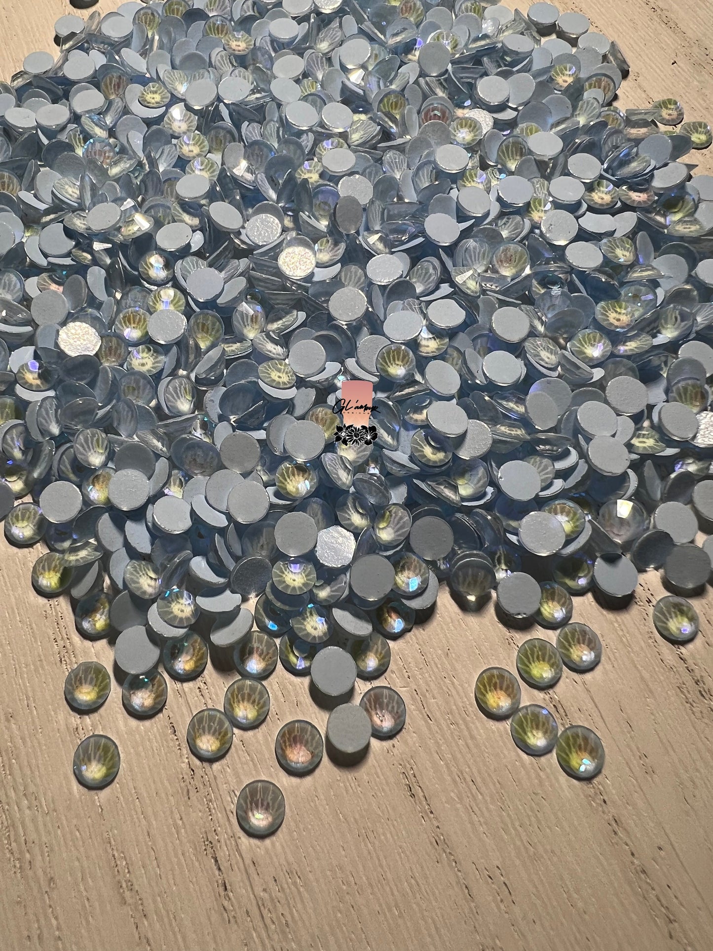 Glow in The Dark Blue Rhinestones - 1,440 pcs